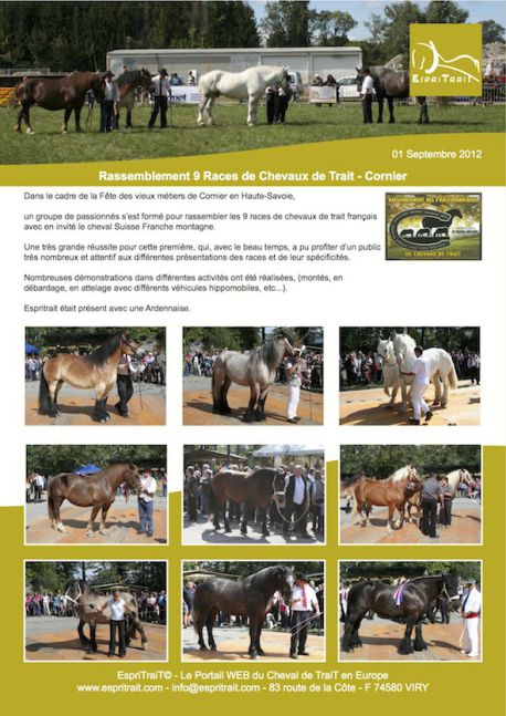 9 Races de Chevaux de Trait Cornier 2012